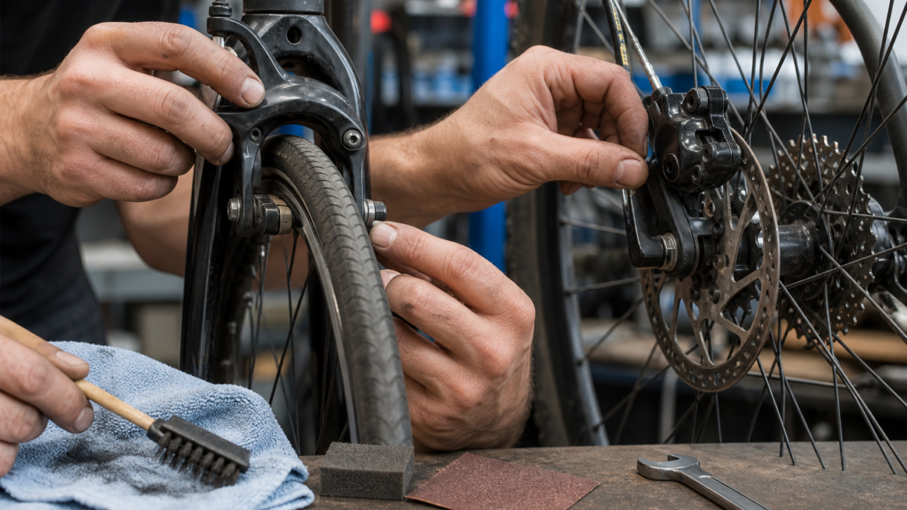 Piepende fietsremmen verhelpen